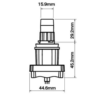 Koito H11 (H8, H16) LED 12V 15W 6500K, комплект 2 шт.