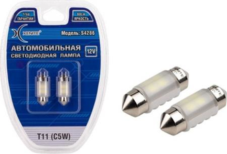 Xenite S4286 (12V) Т11 (C5W) Яркость 80 LM