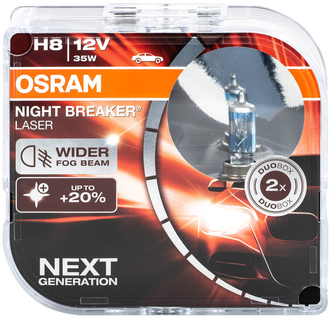 Osram H8 Night Breaker Laser DuoBox