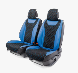 Autoprofi Получехлы на передние сиденья COMFORT, 4 предмета, чёрн./синий | COM-0405 BK/BL