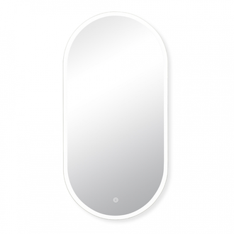 Мансарда с LED- подсветкой сенсорное, овальное, 50х100 см 10053-Zm1 