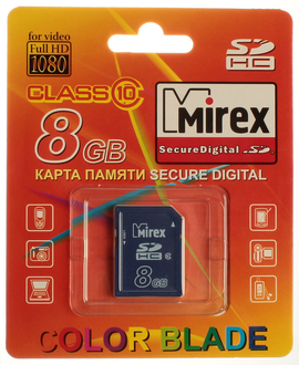 Mirex SDHC 8 GB (class 10)