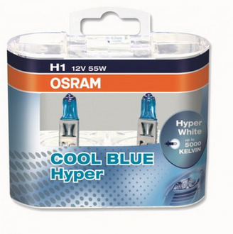 Osram H1-12v 55w  Cool Blue Hyper 5000k DuoBox (62150CBH+_DuoBox)