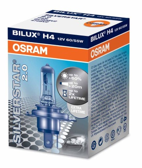 Osram H4 BILUX-12v 60/55w - P43t-38+60% SilverStar (64193SV2)