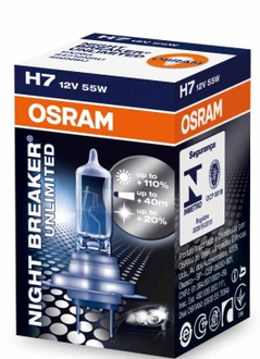 Osram H7-12v 55w - PX26d  Night Breaker unlimited +110% (64210NBU)
