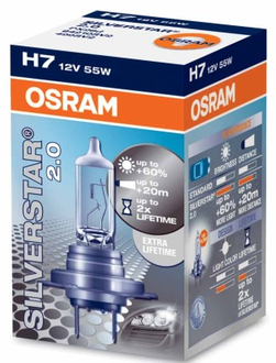 Osram H7-12v 55w - PX26d+60% SilverStar (64210SV2)