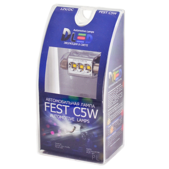 DLED C5W FEST 41мм SV8,5 - 3 CREE (с обманкой) 3763)