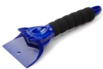 Clingo для уборки снега и льда 9,5х15 см, с мягкой ручкой, синий
