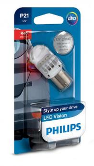 Philips 12V P21/5W (BAY15d) LED RED (12836B1)