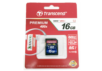 Transcend 16GB (class10, UHS-1)