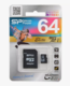 Карта памяти microSDHC Silicon Power 64 Gb