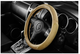   iSky Чехол на руль  с мягкими тканевыми вставками, кожзам, размер S, беж.